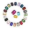 Al por mayor En stock Fondo Puntiagudo Rectangular Octagonal Pedrería Cristal de Vidrio Mahjong Accesorios para Joyería DIY Funda de Teléfono Pedrería