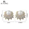 Joyería Ai Tong: Pendientes de Perla Elegantes y de Moda, Pendientes Exquisitos Brillantes de Alta Gama, Suaves y Versátiles, Pendientes Sencillos