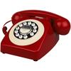 Telefone Retrô Antigo Europeu e Americano de Escritório Fixo de Mesa com Discagem por Botões de Disco Giratório Quarto de Hotel Linha Fixa E-commerce Transfronteiriço