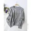 Otoño e Invierno Grueso Suave y Textura Pegajosa Botones Dorados Estilo Coreano Cárdigan de Punto Prendas de Abrigo Negro Talla Única Azul Claro Albaricoque Cremoso
