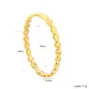 Moda Europea y Americana Joyería Pulsera Corazón de Amor Lujo Ligero Diseño de Nicho Pulsera de una Sola Fila Forma de Corazón de Melocotón Pulsera de Acero Inoxidable Chapada en Oro