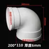 Codo Reductor de Drenaje de PVC/Codo Reductor Excéntrico/Codo Grande y Pequeño/110 a 90/75 Grados/50 Grados/160/90 Grados