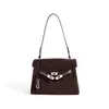 2026 Nova Moda Bolsa Kelly Versátil Simples Alta Qualidade Bolsa Transversal Couro Genuíno Fosco Para o Trabalho Grande Capacidade Bolsa de Ombro