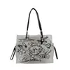Bolsa de Gelatina Tendência de Grande Capacidade para Primavera para Mulheres 2026 Nova Moda Bolsa de Mão Estilosa Bolsa Tote de Ombro Bolsa Grande Tendência