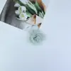 Estilo Francês Primavera Novo Feito à Mão Organza 6cm Tecido Flor Rosa Tridimensional Grampo de Cabelo Flor de Sapato Acessórios