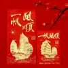 Sobres Rojos Yongji de Papel Rígido con Estampado Dorado para Bodas y Año Nuevo con el Carácter "Doble Felicidad", Bloqueo de Puerta, Cambio de Nombre, Sobres Rojos de Diez Mil Yuanes, Sobres Rojos Universales, Regalo de Mil Yuanes