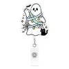 Pedido Urgente Insignia Retráctil Divertida de Halloween Personalizada Insignia Original BOO de Dibujos Animados Colgante Decorativo desde la Fábrica de Origen