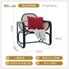 Sillón Sofá Nórdico Moderno Simple Balcón Ratán Real Tejido Silla Individual de Ocio Lujo Ligero Natural Indonesio Respaldo Silla de Ratán