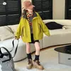 Chaqueta Cortavientos Impermeable para Exteriores Nueva de Otoño 2026 para Niñas, Abrigo Versátil Casual para Senderismo para Niños Mayores