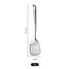 Juego de Utensilios de Cocina de Acero Inoxidable Engrosado No Magnético con Mangos Wok Sartén Espátula Juego Completo Espátula Integrada Espumadera Cucharón Espátula para Huevos Fritos
