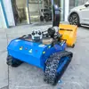 Fabricante de Máquina Integrada para Remoción de Nieve y Corte de Césped con Orugas Barredora de Nieve con Orugas Multifuncional con Control Remoto