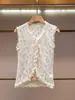 Shenzhen Nanyou Ropa Fina de Mujer Verano Nuevo Elegante Estilo Dama Adelgazante Sentido del Diseño Chaleco Top de Encaje Patchwork