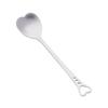 Cuchara de café de acero inoxidable cuchara de amor cuchara de postre con forma de corazón dorado cuchara mezcladora nido de pájaro cuchara para miel venta al por mayor