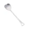 Cuchara de Café Creativa con Forma de Corazón de Acero Inoxidable, Cuchara de Postre de Aspecto Elegante y Linda, Cuchara de Celebridad de Internet, Cuchara para Miel al por Mayor