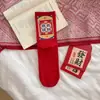 Meias de Ano Novo Coloridas Estilo Chinês com Estampa Dourada Vermelho Brilhante para Mulheres, Meia-Calça Média, Par do Ano do Zodíaco com Texto Personalizado, Meias da Moda
