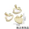 Concha de oro de 18K accesorios de joyería DIY aretes de gato lindos colgante creativo pulsera linda llavero colgante