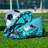 Zapatos de Fútbol para Niños Transfronterizos para Hombre y Mujer Zapatilla de Caña Alta Césped Antideslizante Clavos Zapatos de Entrenamiento Zapatillas con Tacos para Estudiantes de Primaria