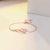 Pulsera de pareja original Flor de Cerezo Montaña Fuji pulsera de plata de ley s925 para niños y niñas regalo de cumpleaños pulsera al por mayor
