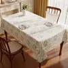 Toalha de Mesa Estilo Americano, Sem Lavagem, À Prova de Óleo, Impermeável, Resistente ao Calor, Toalha de Mesa Retangular, Luxo Leve, Sensação de Alta Qualidade, Jogo Americano, Toalha de Mesa