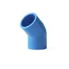 Accesorios para Tuberías de Agua Azules de PVC Codo Directo Tes Unión Válvula de Bola Tanque de Agua Acuario Conector de Tubería de 50 mm