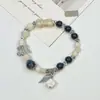 Pulsera de Cerámica Jingdezhen Nueva Pulsera de Cerámica China Joyería Estudiante Estilo Tíbet Cuerda Trenzada a Mano Puesto Regalo para Estudiante
