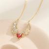 Collar de alas de ángel de amor, regalo de San Valentín, moda popular de Oriente Medio transfronterizo europeo y americano, combina con todo.