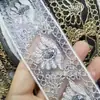 Estilo Étnico Bordado Corda de Osso de Carro Bordado Renda de Lantejoula Renda Retrô Fita Tecida Roupas Acessórios Decoração da Dinastia Han Ocidental