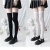 Calcetines Hasta la Rodilla Calcetines de Terciopelo Blanco Leche Estilo Japonés para Mujer Medias Pantorrilla Negras Calcetines Blancos Hasta la Rodilla JK