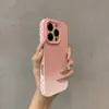 Cor Gradiente Quadrada com Sensação de Pele Adequada para Capa de Celular Apple Iphone17Promax 16Pm Capa Protetora 15Plus