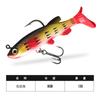 Bolsa Taiyu peixe chumbo cauda de t Isca artificial Luya 8cm13g isca de simulação pesca em mar boca de robalo isca macia levantar anzol atacado