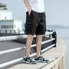 Macacão shorts masculino verão solto casual masculino vestir fino exterior vestir homens meia-comprimento calças estilo coreano moda marca calças esportivas