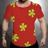 Comercio exterior transfronterizo código europeo para hombre verano casual impresión 3D calle moda alta calle manga corta sublimación T