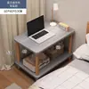 Mesita de noche para dormitorio de apartamento de alquiler, Gabinete de noche simple, Armario de almacenamiento de mesita de noche, Mesa auxiliar de madera para el hogar en la sala de estar, Mesa cuadrada pequeña