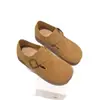 Zapatos Birkenstock de suela gruesa de cobertura total para mujer, nuevos versátiles de moda casual sin cordones para el otoño de 2026, zapatos Birkenstock mate