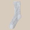 Calcetines de mujer para parejas, de forro polar coral, para otoño e invierno, gruesos y cálidos, para dormir en casa, de felpa, con forma de luna.