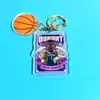 Llavero de Dibujos Animados de Baloncesto NBA Kobe Curry James Irving Durant Colgante para Mochila Escolar Coche