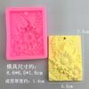 Molde de silicona cuadrado margarita campanilla mariposa aromaterapia yeso listado colgante fragancia para coche molde de gota DIY