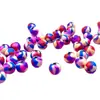 Cuentas redondas de arcilla polimérica suaves con costuras multicolor de moda transfronterizas, cuentas de arcilla polimérica de colores, accesorios, materiales para joyería de collar y pulsera DIY