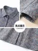 Camisa de verano de la abuela con mangas tres cuartos, algodón puro, elegante top tipo cárdigan para mujeres mayores, ropa casual para madres
