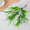 Em estoque grama plástica simulação eucalipto planta artificial parede arranjo de flores em vaso decoração 49 malha eucalipto Lysiana