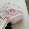 Bolso Canasta de Verduras Tejido a Mano para Mujer 2026 Nuevo de Moda Bolso Cruzado de Moda para Mujer Estilo Ins Bolso Cubo de un Solo Hombro para Mujer