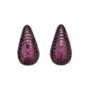 Pendientes de Plata Retro de Alta Resistencia Estilo Lujo con Zirconia Forma de Gota de Agua, Modernos y Sencillos, Pendientes Elegantes con un Toque de Alta Gama para Mujer