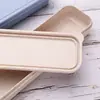 Paja de Trigo Elemento de Trigo Caja Portátil suit Caja para Vajilla Regalo para Estudiante Viaje Flip Caja para Papelería de Múltiples Tamaños