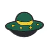 Dijes para zapatos tipo zueco con temática verde, plantas de dibujos animados, cocoteros, hebillas para zapatos de cactus, accesorios DIY, caucho suave de PVC, exclusivamente para ventas transfronterizas