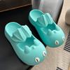 Sandalias Lindo Pterosaurio Pequeño para Mujer 2024 Nuevas para Casa Interior y Exterior Doble Uso Punta Abierta Suela Gruesa Antideslizantes