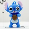 Llavero de Stitch Colgante de Muñeca Llavero de PVC Colgante para Coche y Bolsa de Stitch Máquina de Garra Caja Ciega Adorno Colgante