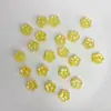 Decoraciones para Uñas DIY Flor Pequeña con Polvo Dorado de 8 mm, Decoraciones de Uñas Florales Coloridas Tridimensionales, Pendientes, Funda de Teléfono, Accesorios de Uñas Portátiles