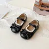 Zapatos Pequeños de Cuero de Moda para Niñas, Nuevos Zapatos de Princesa de Suela Suave para Primavera y Otoño, Zapatos Tipo Mocasín Estilo Coreano para Niños, Zapatos Planos para Bebés Niñas