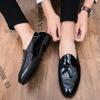 Zapatos de Cuero Pequeños Slip-on Zapatos con Borlas Gright Mocasines de Moda para Hombre Mocasines de Frijol talla grande 47 Zapatos Casuales de Cuero