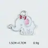 Acessórios DIY estilo K Joias de Liga Padrão Elefante Óleo Gotejante Colar Pulseira Pingente Pendente Único Pequeno Pingente Venda por Atacado